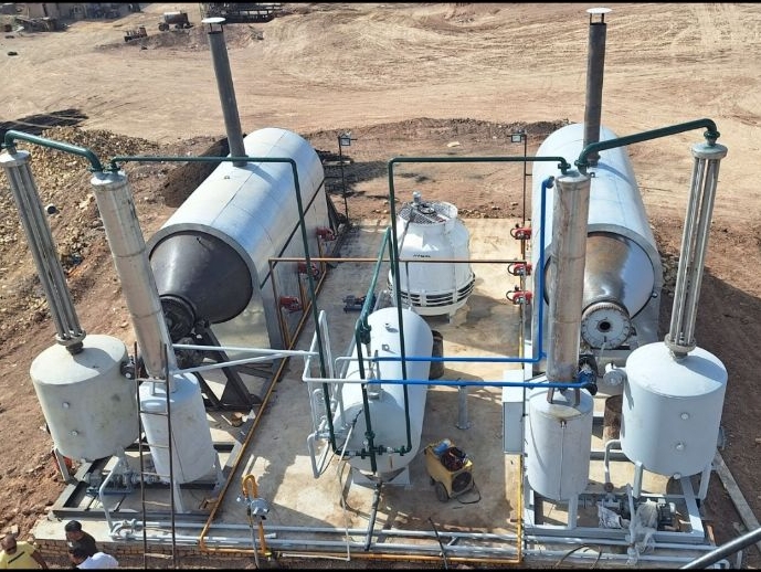 دستگاه پرولیز و بازیافت خاک های رنگبر